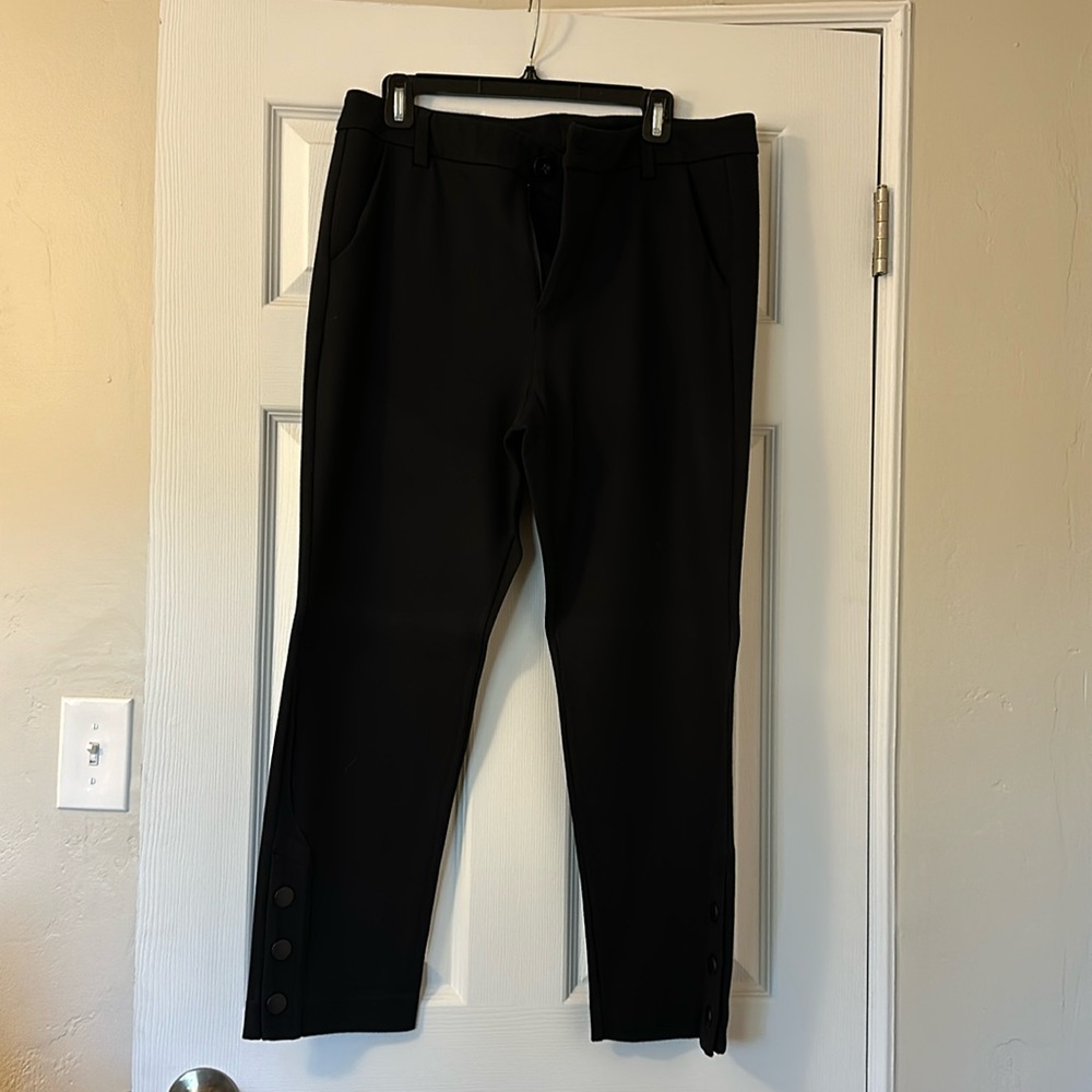 CABi Ponte Knit Crop with Buttons, Size 12